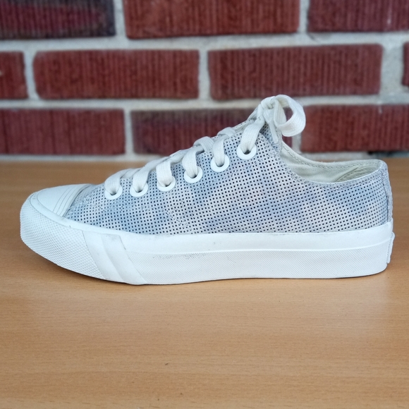 NWT PRO-Keds Royal Lo Perf Tie-Dye Suede in Blue Fog - Picture 4 of 8